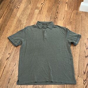 Joseph Abboud silk/cotton short sleeve polo Large